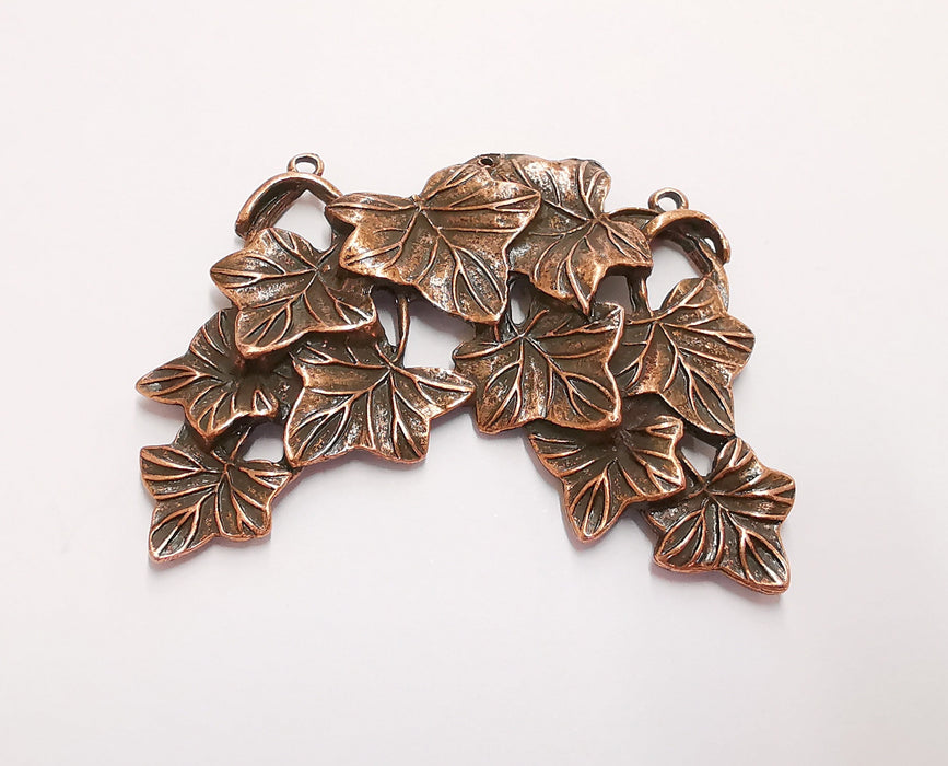 Leaves Pendant Antique Copper Plated Pendant (65x60mm) G20587