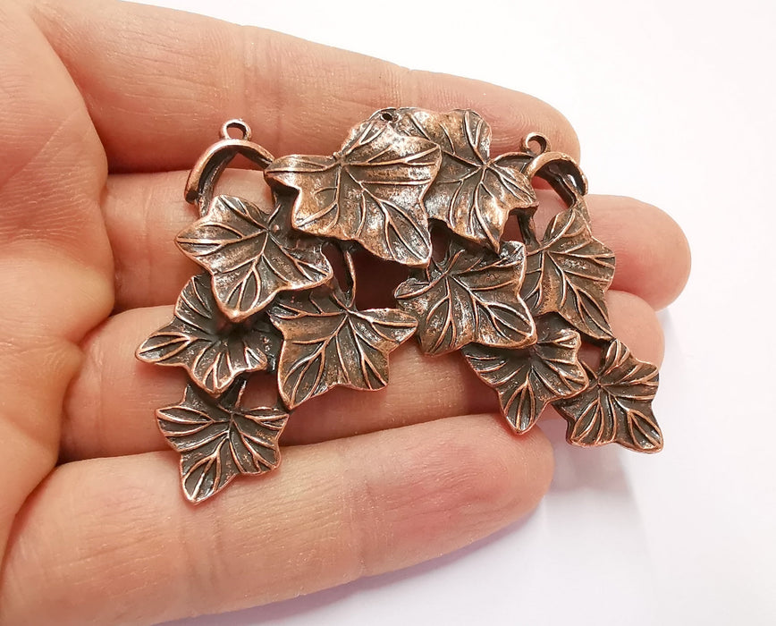 Leaves Pendant Antique Copper Plated Pendant (65x60mm) G20587