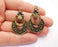 2 Antique Bronze Charms Antique Bronze Plated Charms (42x26mm) G20593