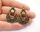 2 Antique Bronze Charms Antique Bronze Plated Charms (42x26mm) G20593