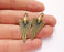 4 Antique Bronze Charms Antique Bronze Plated Charms (40x18mm)  G20598
