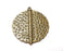 Hammered Pendant Antique Bronze Plated Pendant (71x61mm)  G20600