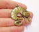 2 Cat Charms Antique Bronze Plated Charms (45x42mm)  G20602