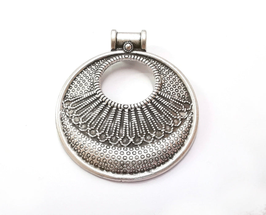 Silver Pendant Antique Silver Plated Pendant (75x63mm)  G20089