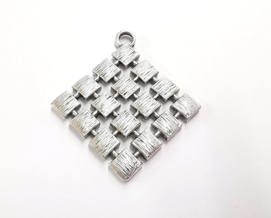 Silver Pendant Antique Silver Plated Pendant (53x47mm)  G20129