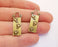 4 Antique Bronze Charms Antique Bronze Plated Charms (31x13mm)  G20710