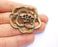 Rose Pendant Antique Bronze Plated Pendant (48x46mm)  G20151