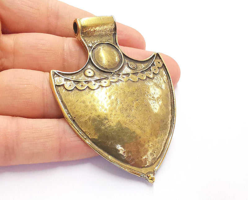Antique Bronze Pendant Antique Bronze Plated Pendant (77x54mm)  G20159