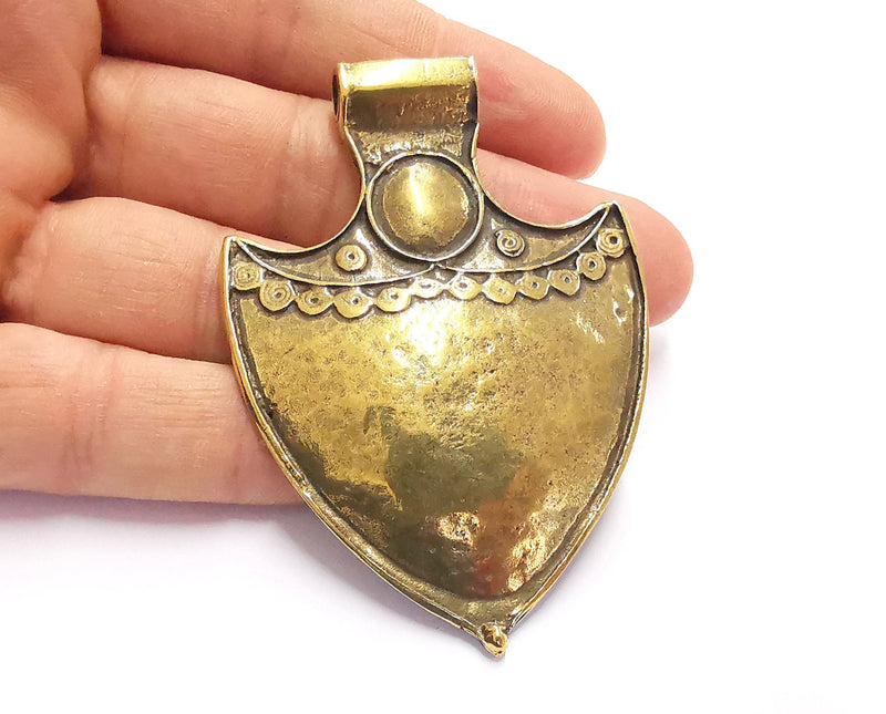 Antique Bronze Pendant Antique Bronze Plated Pendant (77x54mm)  G20159