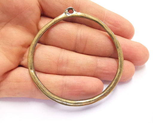 Circle Findings Pendant Antique Bronze Plated Pendant (67x64mm)  G20170