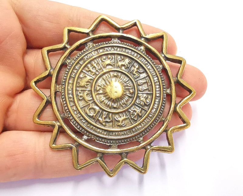Antique Bronze Pendant Antique Bronze Plated Pendant (70mm)  G20173