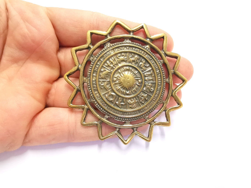 Antique Bronze Pendant Antique Bronze Plated Pendant (70mm)  G20173