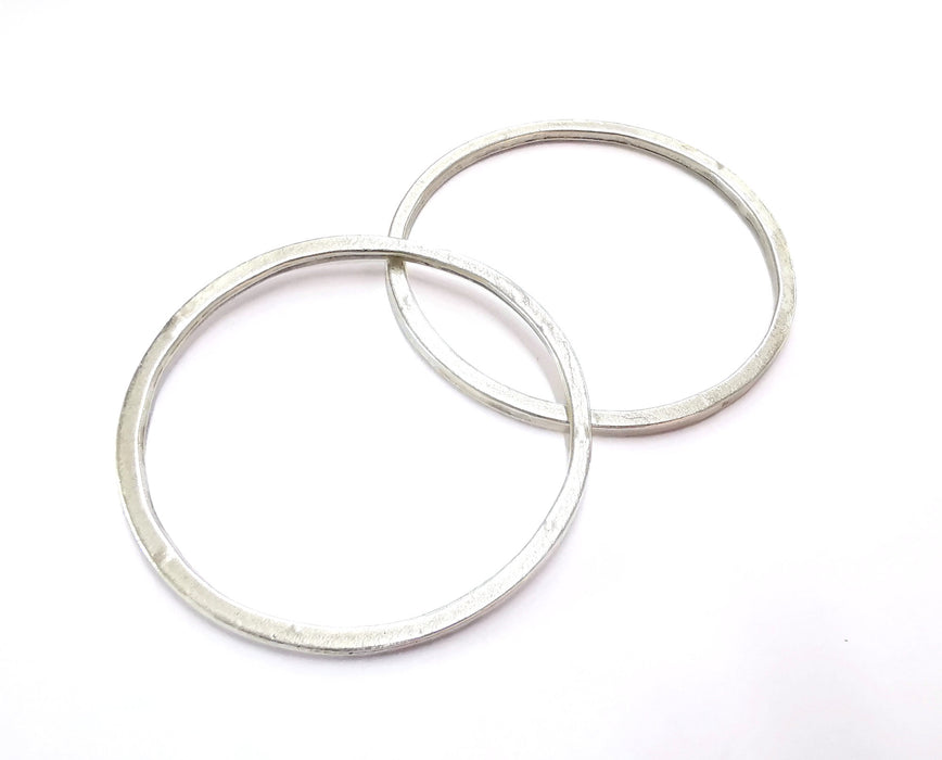 Circle Findings Antique Silver Plated Findings (66mm)  G20181