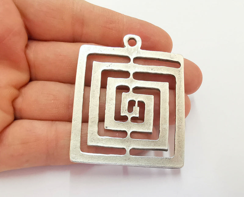 Silver Charms Antique Silver Plated Charms (58x48mm) G20219