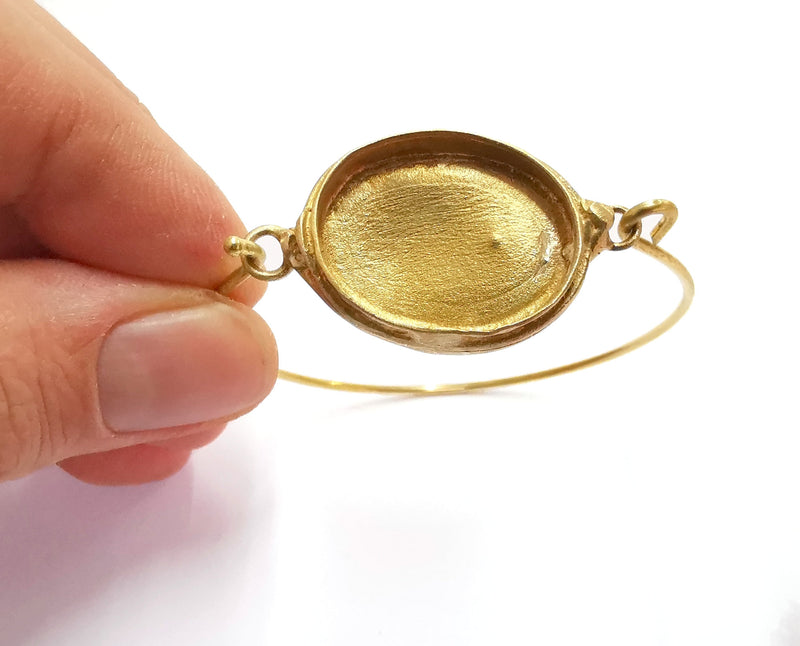 Hammered Bracelet Blanks Cuff Blanks Bracelet Blank Raw Brass (25x18 mm Blanks ) G20789