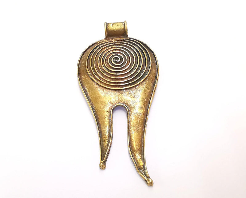 Antique Bronze Pendant Antique Bronze Plated Pendant ( 90x41mm )  G20346