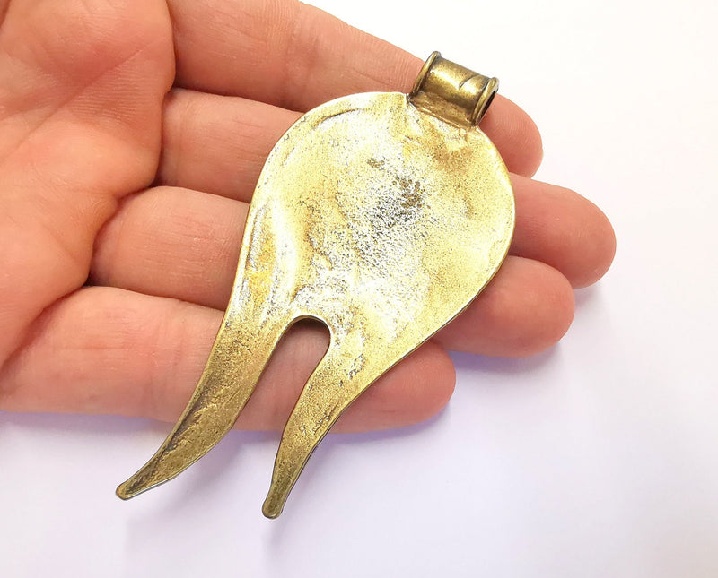 Antique Bronze Pendant Antique Bronze Plated Pendant ( 90x41mm )  G20346