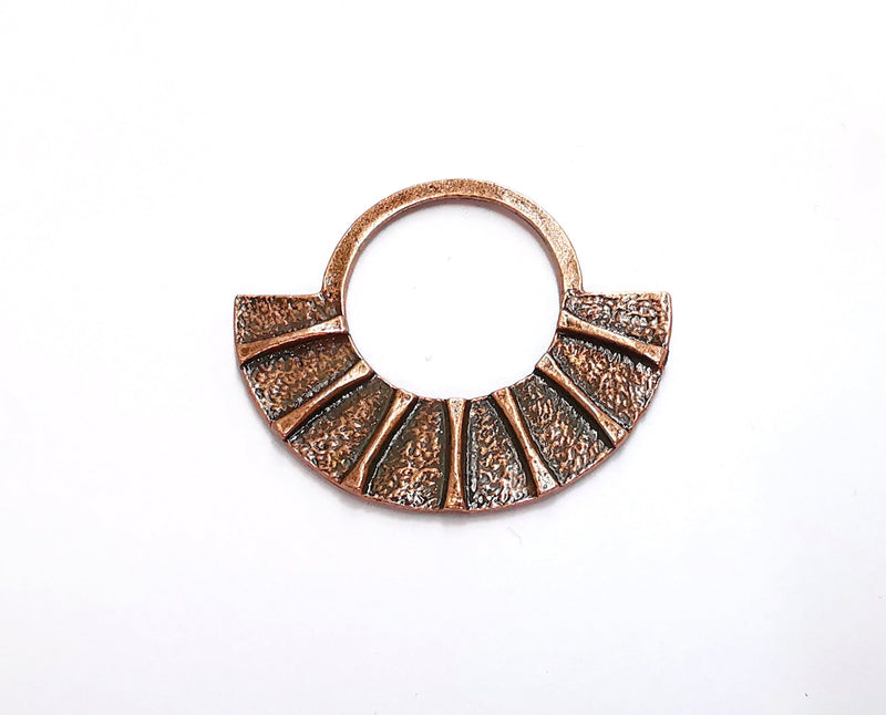2 Copper Charms Antique Copper Plated Charms (36x43mm)  G20805