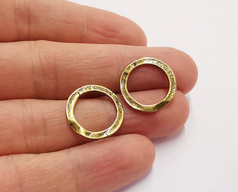10 Circle Findings Antique Bronze Plated Findings (18mm) G20813