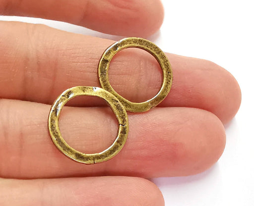 10 Circle Findings Antique Bronze Plated Findings (18mm) G20813