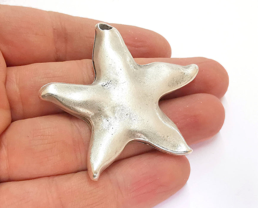 Starfish Charms Antique Silver Plated Charms (55x55mm)  G20838