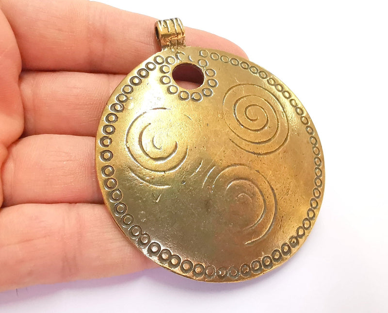 Antique Bronze Pendant Antique Bronze Plated Pendant ( 74x65mm )  G20408
