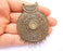 Antique Bronze Pendant Connector Antique Bronze Plated Pendant (70x54mm )  G20414