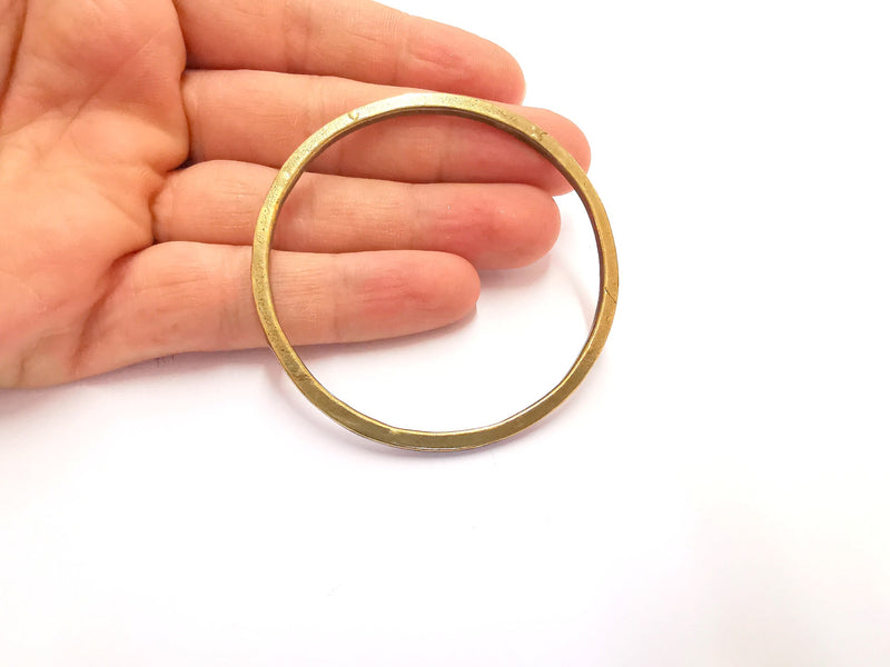 Round Circle Findings Pendant Antique Bronze Plated Pendant (68mm)  G20417