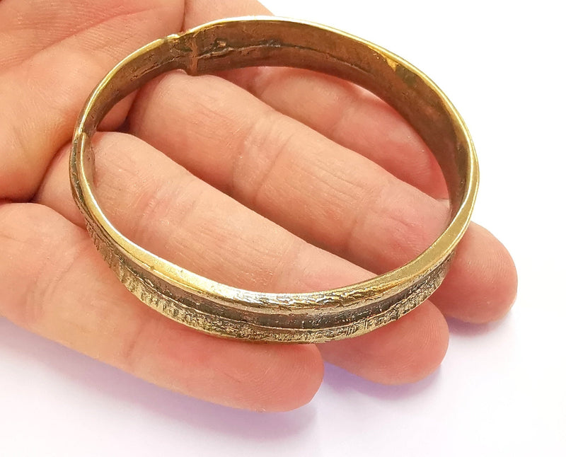 Textured Round Findings Charms Antique Bronze Plated Findings (70mm)  G20427