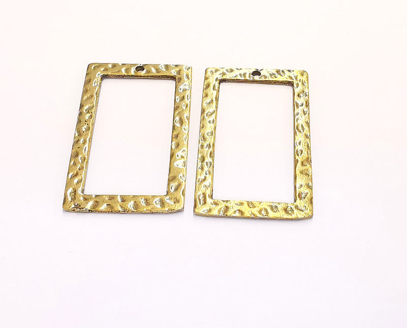 4 Antique Bronze Charms Antique Bronze Plated Charms (38x24mm) G20436