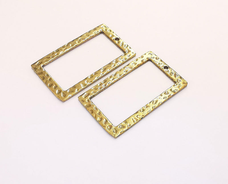 4 Antique Bronze Charms Antique Bronze Plated Charms (38x24mm) G20436