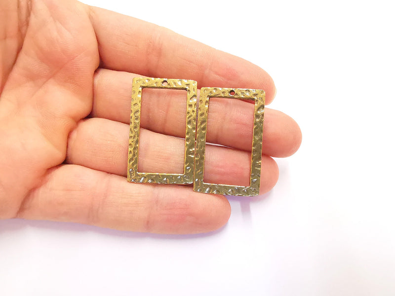 4 Antique Bronze Charms Antique Bronze Plated Charms (38x24mm) G20436