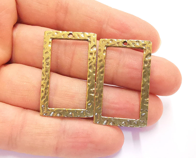 4 Antique Bronze Charms Antique Bronze Plated Charms (38x24mm) G20436