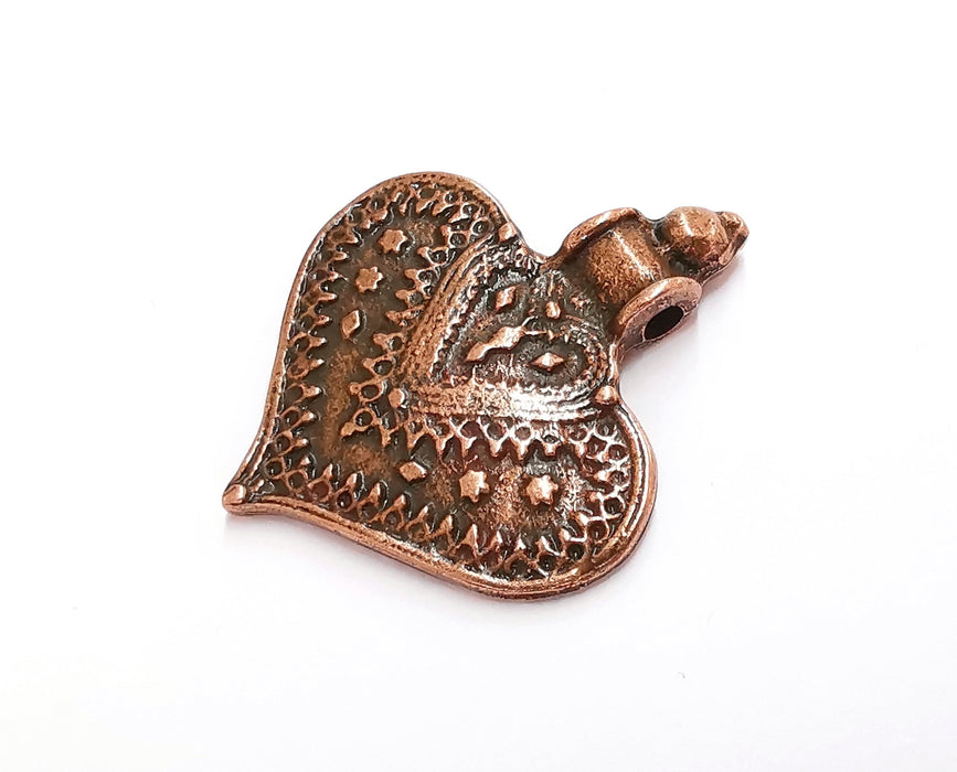 Heart Charms Antique Copper Plated Charms (50x42mm) G20854