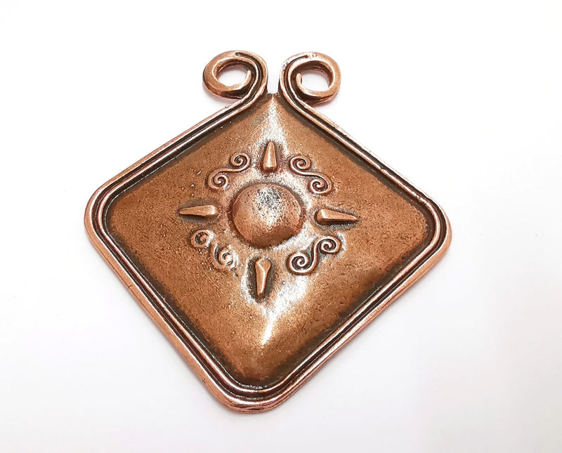 Copper Pendant Antique Copper Plated Pendant (84x75mm)  G20855
