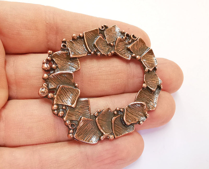 Antique Copper Pendant Antique Copper Plated Pendant (47x55mm )  G20447