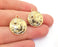 2 Moon Stars Sun Charms Shiny Gold Plated Charms (23x19mm)  G20869