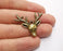 4 Deer Charms Antique Bronze Plated Charms (30x35mm) G20496