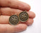 4 Flowers Charms Antique Bronze Plated Charms (26x23mm) G20497