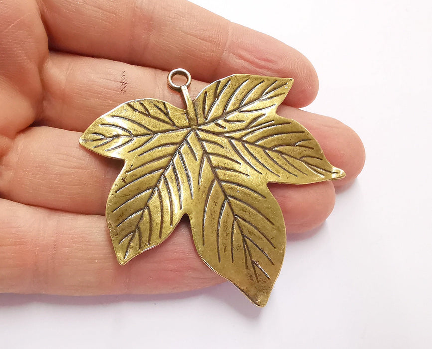 Leaf Charms Antique Bronze Plated Charms (58x57mm) G20529