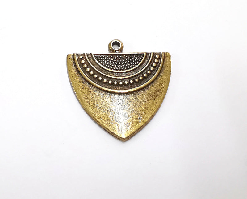 2 Antique Bronze Charms Antique Bronze Plated Charms (35x35mm) G22147