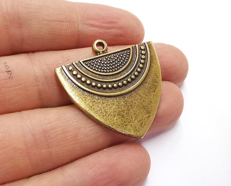 2 Antique Bronze Charms Antique Bronze Plated Charms (35x35mm) G22147