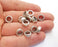 10 Silver Rondelle Beads Antique Silver Plated Beads (10x4mm)  G24229