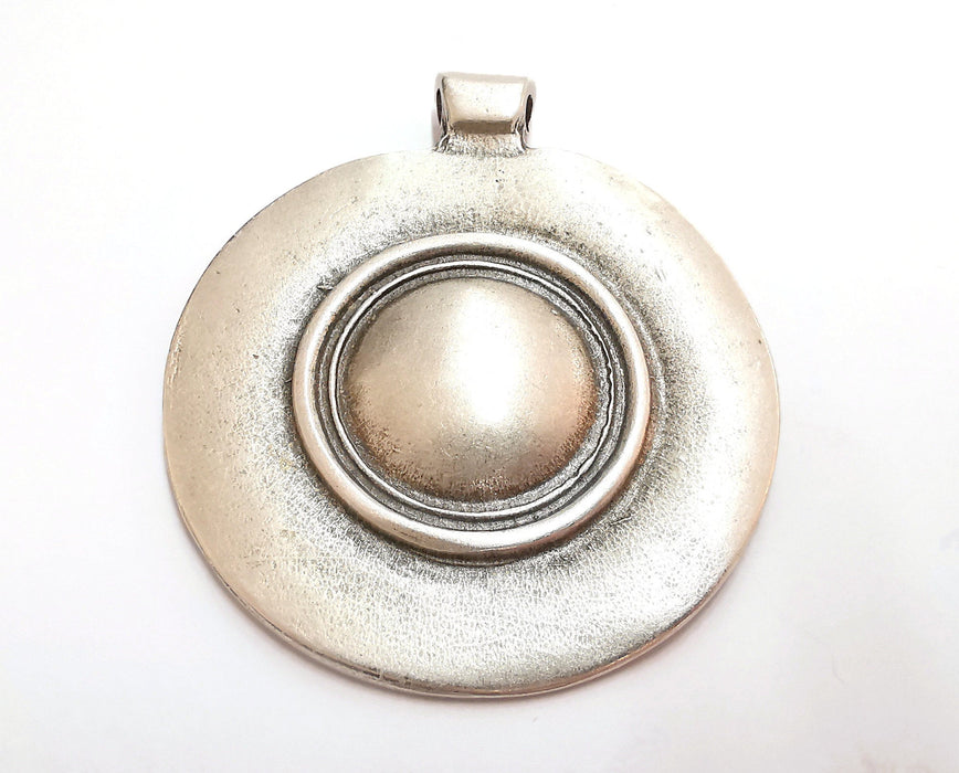 Silver Pendant Antique Silver Plated Pendant (82x70mm)  G20893