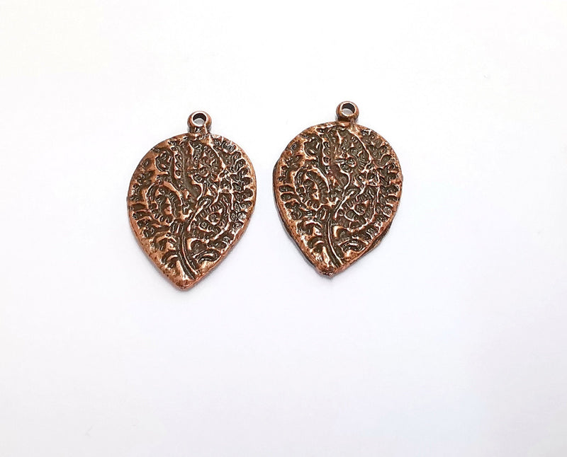 4 Leaf Charms Antique Copper Plated Charms (29x20mm)  G20572