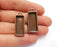 2 Copper Pendant Blank Base inlay Blank Resin Bezel Mosaic Mountings Antique Copper Plated (25x10 mm blank )  G20582
