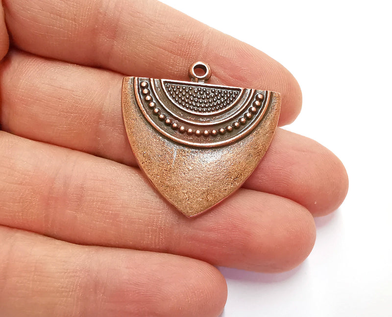 2 Copper Charms Antique Copper Plated Charms (35x35mm) G20596