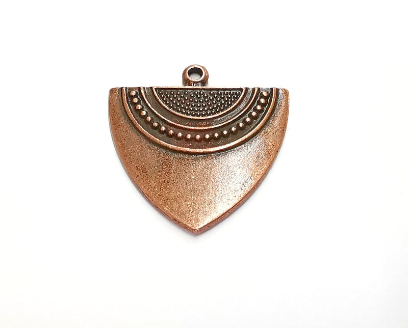 2 Copper Charms Antique Copper Plated Charms (35x35mm) G20596