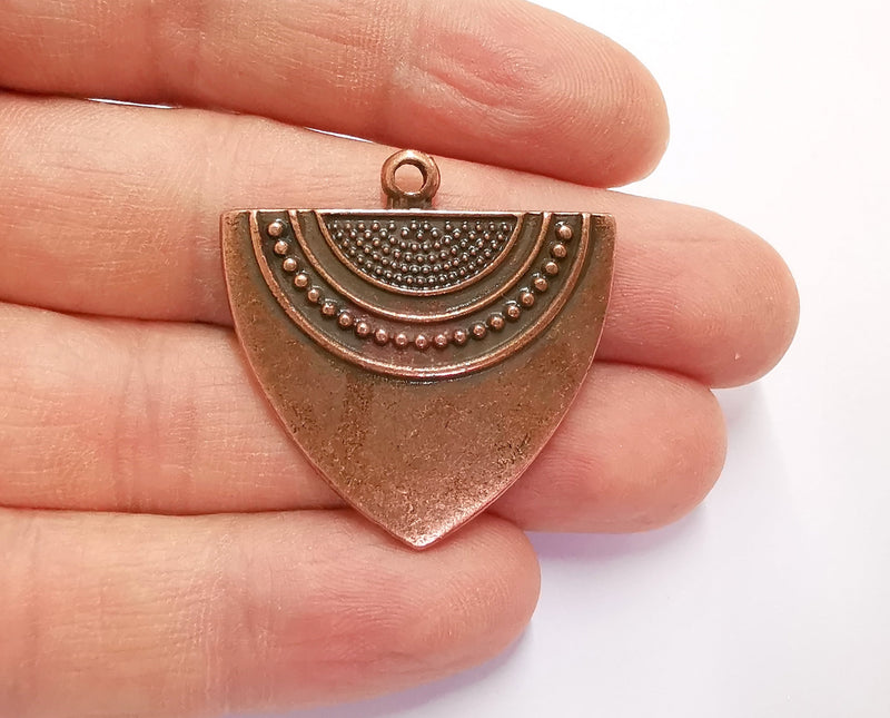 2 Copper Charms Antique Copper Plated Charms (35x35mm) G20596