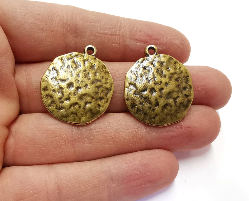 2 Antique Bronze Charms Antique Bronze Plated Charms (30x25mm)  G20918